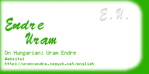 endre uram business card